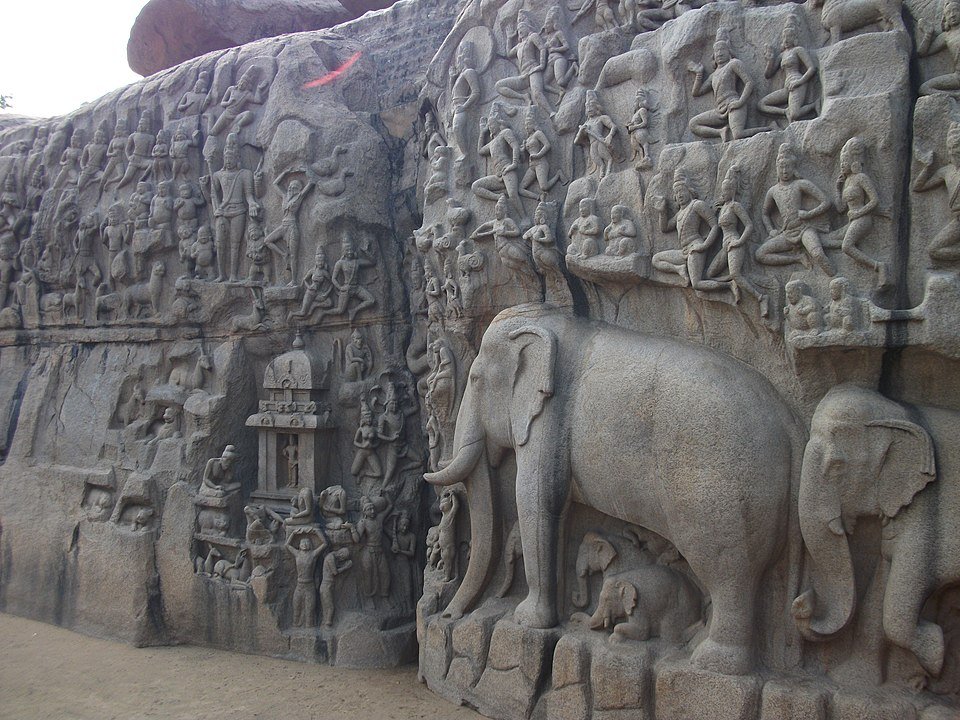 Arjuna's penance panel Mahabalipuram